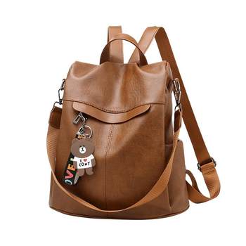 Anti-theft single shoulder backpack dual purpose women's bag
