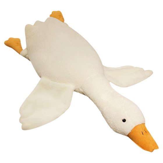 
[A Yuan] Big white goose plush toy internet celebrity goose doll about 130cm goose pillow sofa cushion gift