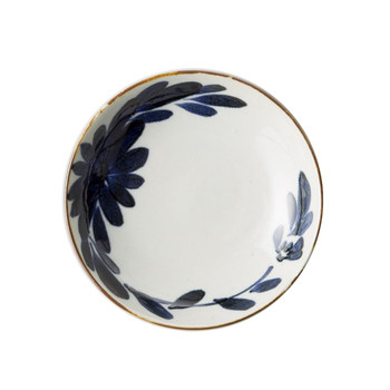 Japanese barbar ceramic dish 5 inch disc retro