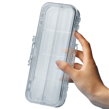 Ice-transparent double-layer pencil case for diy stickers