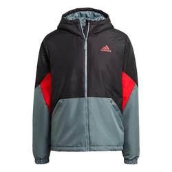 Light Rain Sports-Adidas Men's Fashion Outdoor Windproof Warm Hooded Sports Cotton Jacket GJ8379