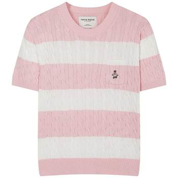 Teenieweenie short-sleeved sweater crew neck