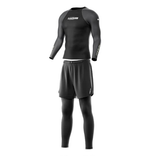 361男士水母服浮潜泳衣男长袖长裤游泳衣防晒套装新款冲浪潜水服