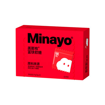 Minayo Iron Rich Gummies Lutein Ester Gummies Calcium Vitamin D 31 Pack