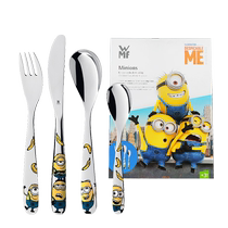 (Self-operated) WMF German Minions Childrens Western Food Tableware Stainless Steel Knives Forks and Spoons Childrens 4-piece Set
