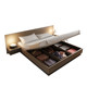 Japanese-style tatami bed Nordic high box storage bed Modern simple small apartment double bed Master bedroom storage large bed