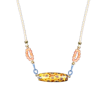 donguan winter official great lacquer jewellery collection national wind sky pearl lacquer necklace ornament delicate Tibetan apricot orange