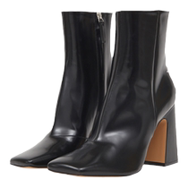 Maison Margiela Magira Four corners stitched square head female high heel cylinder boot 10cm