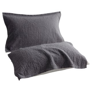 Pure cotton plaid japanese men's pillow cover, stain-resistant and modern