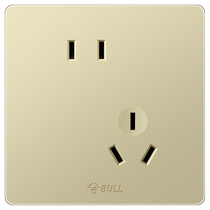 Bull socket flagship switch socket oblique five-hole socket 86 type two or three 5-hole socket panel household G12 gold