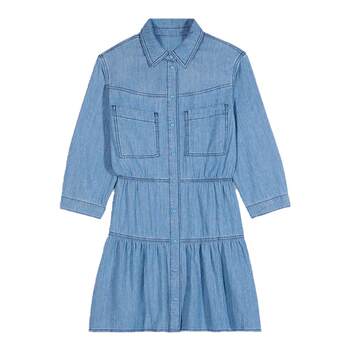 French shirt dress ba&sh long sleeve dress