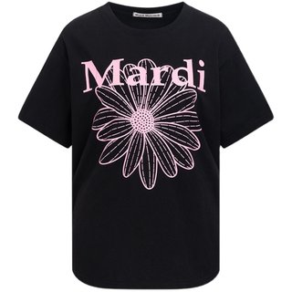 MardiMercredi小雏菊黑粉短袖T恤女圆领宽松半袖上衣韩系夏季新款