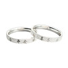 Pure silver 999 ring peace and joy sterling silver closed mouth