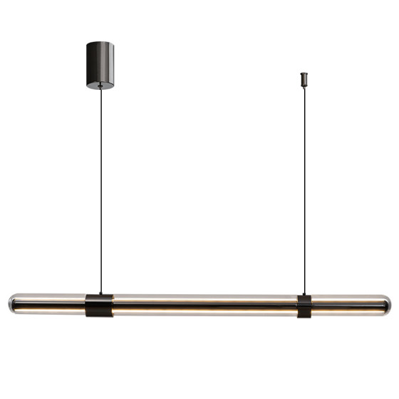 Italian minimalist one-word glass restaurant chandelier