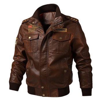 2025 slim lapel leather jacket for men