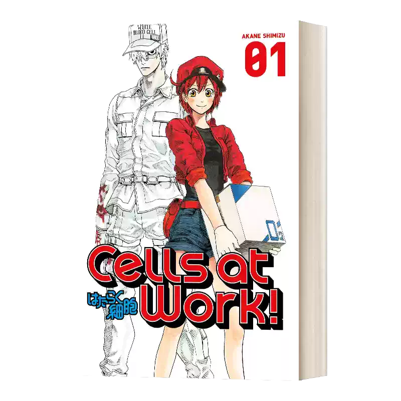 英文原版Cells At Work! 1 清水茜漫画作品日本动漫周边书工作细胞英文