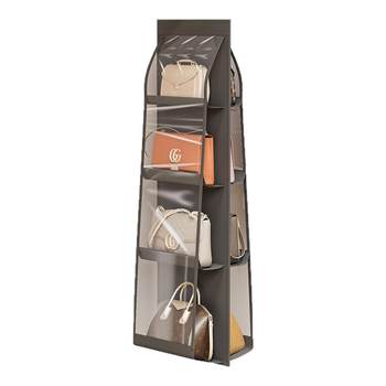 Qiuchen bag storage bag hanging handbag storage hanging bag home double-sided transparent dustproof bag hanging bag