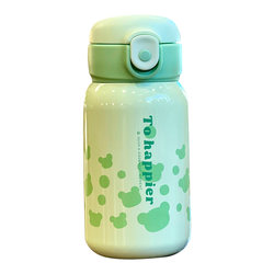 Thermos Cup for Women, High-Looking, 316 Stainless Steel, Kidsren's Water Cup, Student Portable, Compact, Pregnant and Postpartum Women's Cup with Straw
