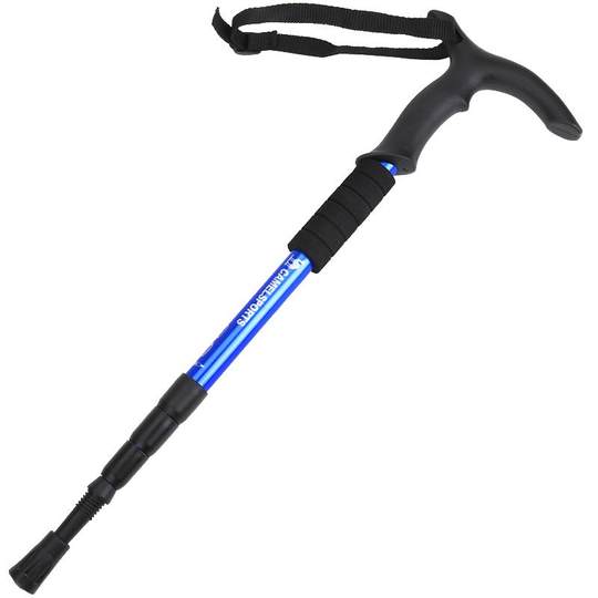 骆驼登山杖铝合金碳素专业户外爬山徒步装备女款折叠伸缩防滑手杖