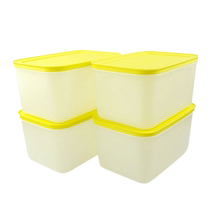 (Self-operated) New frozen fresh-keeping large 4-piece set of refrigerator freezer and refrigerated fresh-keeping box sealed storage box