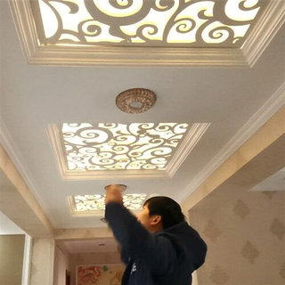 Carved board hollow ceiling pvc partition living room aisle corridor porch through lattice screen Chinese style decoration