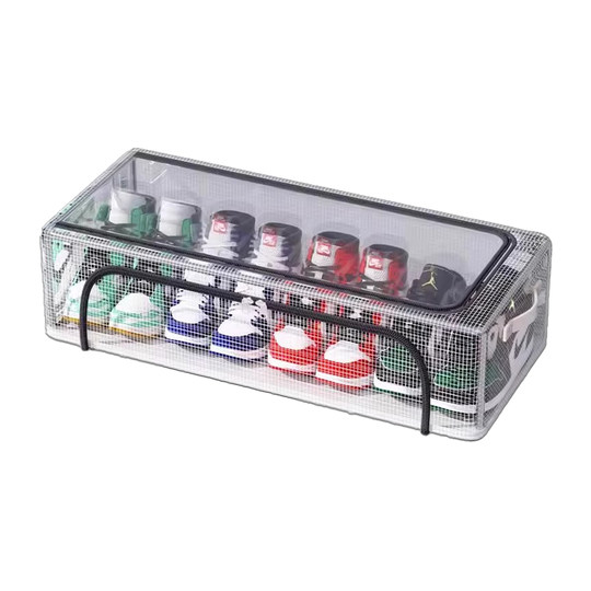 Japanese transparent shoe box storage box foldable