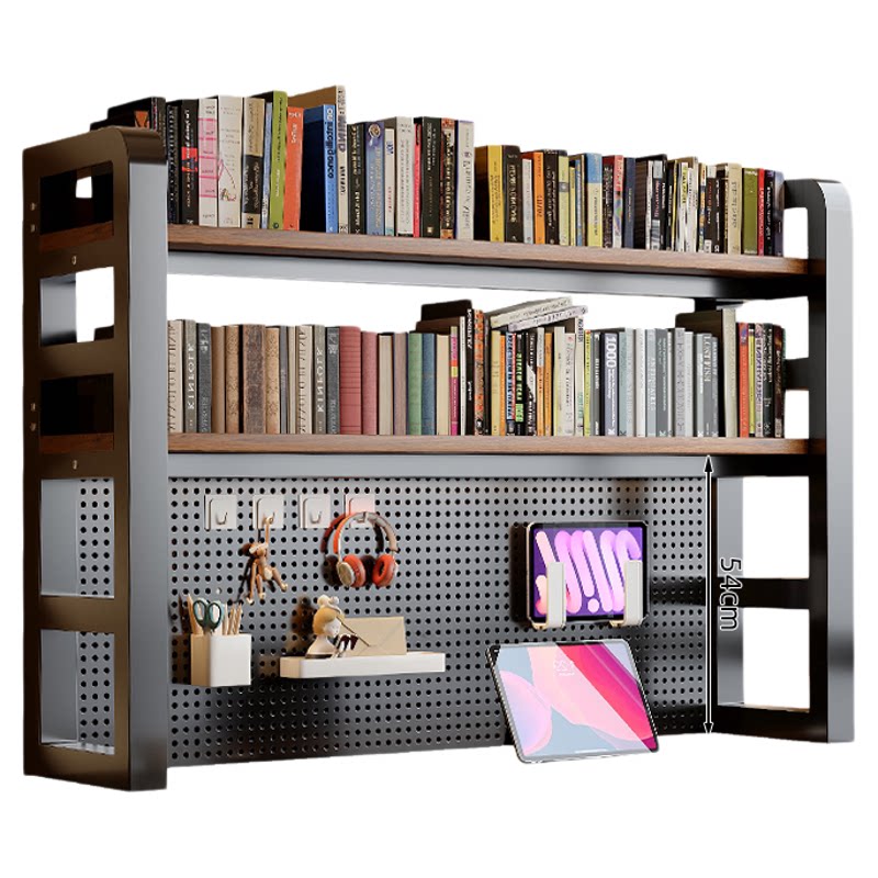 Economy hole board bookshelf table rack storage