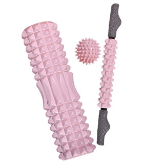 泡沫轴肌肉放松滚腿滚轴狼牙棒实心滚筒按摩拉伸滚轮健身瑜伽器材