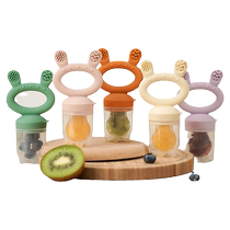 Baby food bite bag fruit and vegetable teether baby teething stick fruit pacifier food supplement artifact