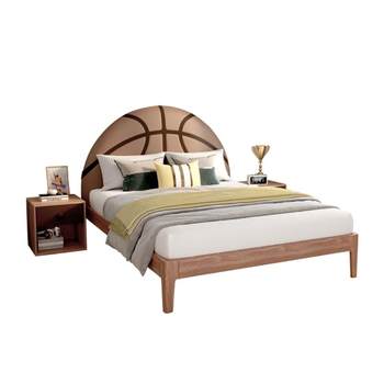 Simple modern basketball style children's soft bed