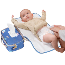 Diaper bag shoulder crossbody handcart hanging diaper bag mother and baby bag out-and-out diaper pad lightweight portable diaper storage