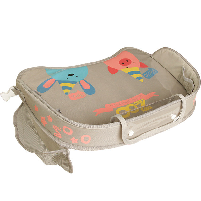 In-car waterproof multi-function safety seat tray