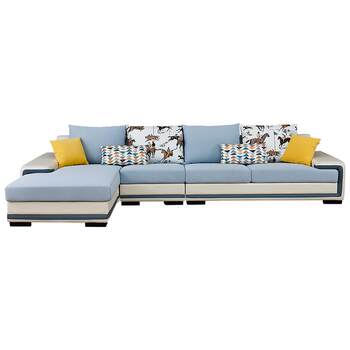 Quanyou home sofa living room leather cloth simple Quanyou home sofa living room leather cloth simple