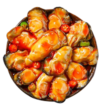 Spicy small seafood canned ready-to-eat Internet celebrity snacks octopus big head oysters shrimp tails cooked meals