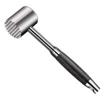 304 stainless steel loose meat hammer steak special hammer needle household pork tendon breaker beef hammer solid hammer 2467