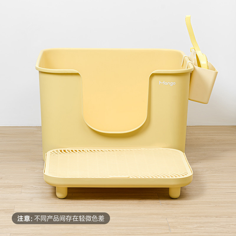 กระบะทรายแมว Mango Pet ห้องน้ำแมวแบบเปิด ขนาดใหญ่พิเศษ สำหรับแมวเมนคูน ใหญ่และกว้างขวาง