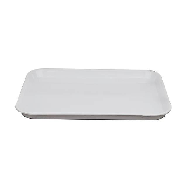 Plastic tray melamine imitation porcelain white rectangular water cup