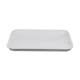 Plastic tray melamine imitation porcelain white rectangular water cup