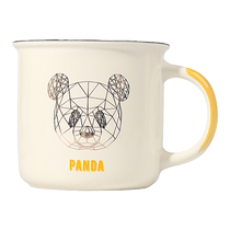 Exquisite and beautiful cup for household drinking water Chinese style womens mug boys tea cup imitation enamel ceramic cup