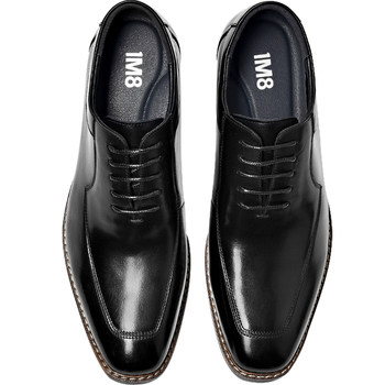 1m8 men's height increasing leather shoes casual business formal wear