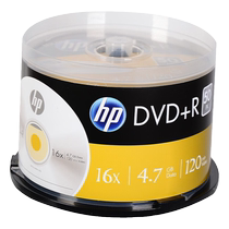 (quick release) HP DVD disc dvd r burning disc silver barrel 50 blank discs dvd r burning disc 4 7G disc 16X office file barrel packaging