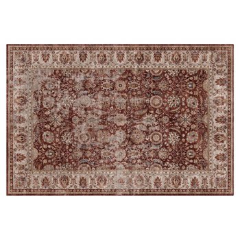 Mountains and beautiful scenery american dark red retro persian living room carpet bedroom corridor bedside blanket worn style new year