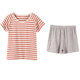Dingguagua pure cotton home clothing set casual couple summer