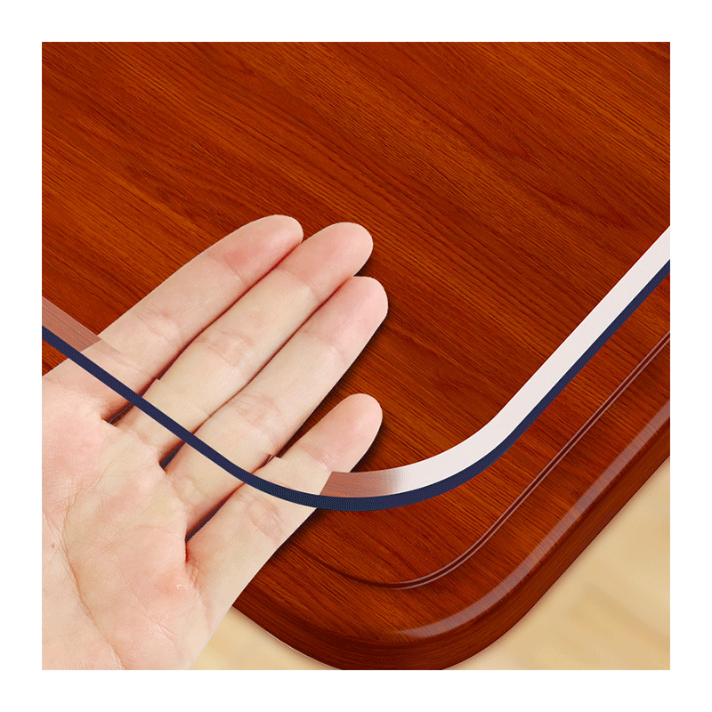 Transparent waterproof, oil-proof, anti-scalding dining table mat crystal mat