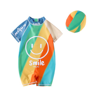 Children's swimsuit boy baby one-piece professional training swimsuit child boy quick-drying sunscreen swimsuit boy treasure