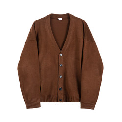 MRCYC autumn and winter retro knitted cardigan jacket Korean style trendy men's casual outer wear thickened sweater