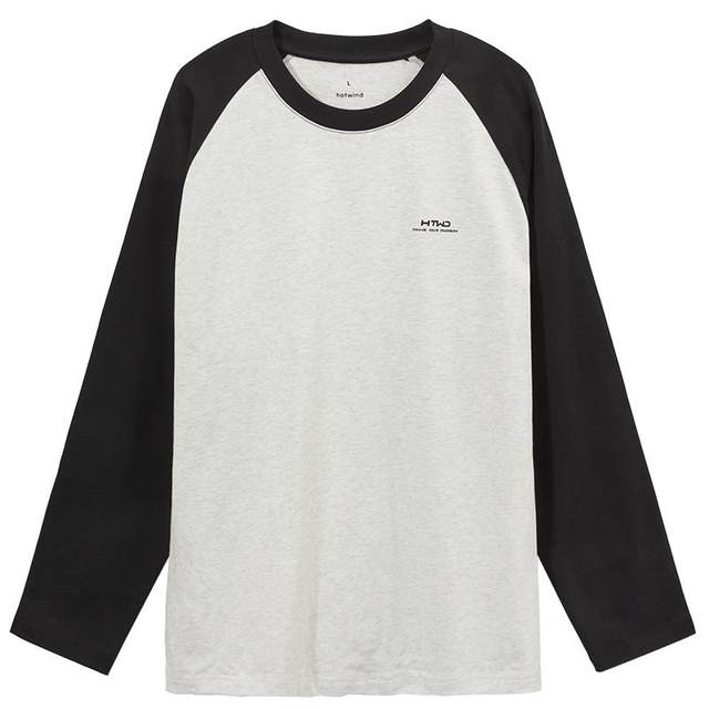 Hot air 2025 spring new men's long T-shirt
