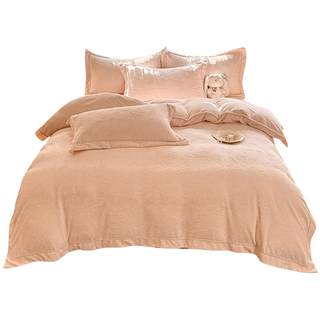 2025 new type a milk velvet four-piece winter baby velvet warm and thickened double-sided coral velvet quilt cover sheet