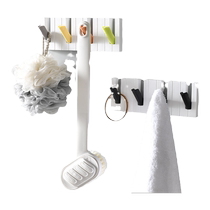 Household creative four-lattice piano hook entrance punch-free key coat umbrella hanger bathroom storage hook