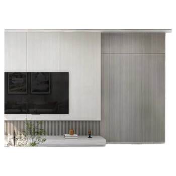 Invisible door background wall living room integrated painted secret door